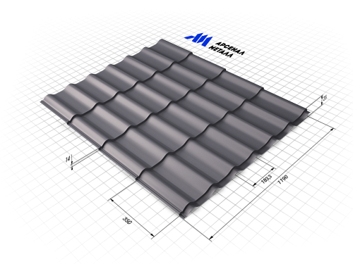металлочерепица монтеррей размеры листа стандартные
